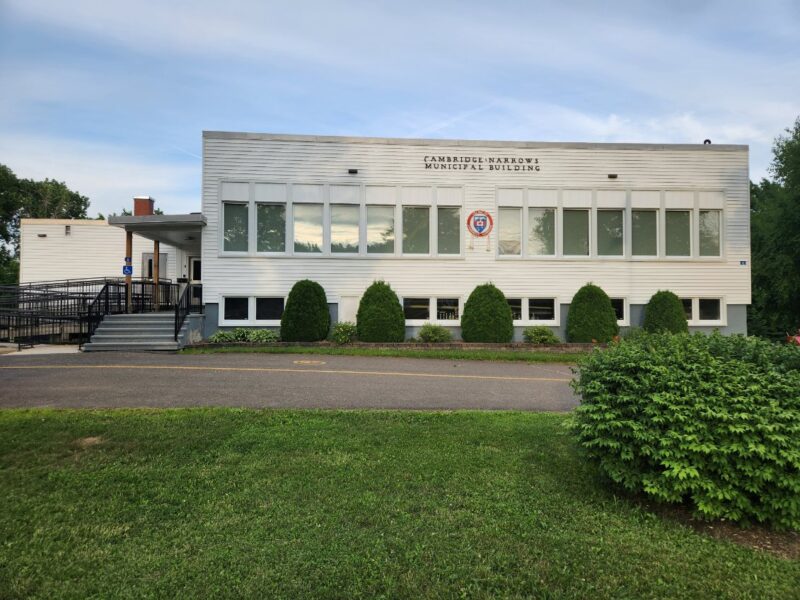 Expanded community use of Cambridge-Narrows Municipal Building