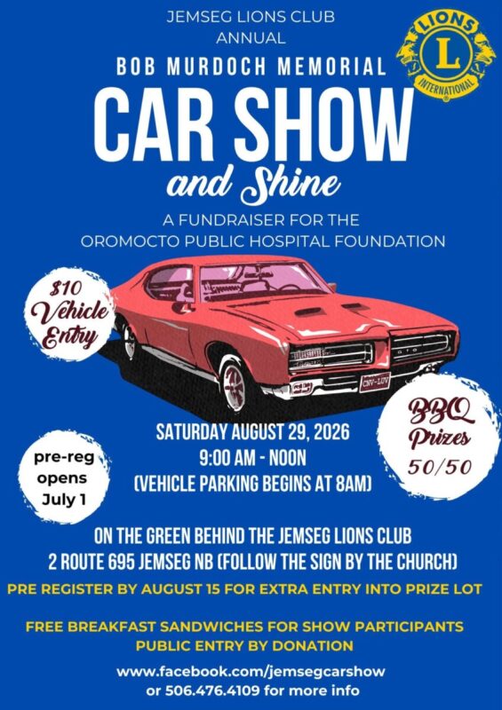 Bob Murdoch Memorial Car Show and Shine