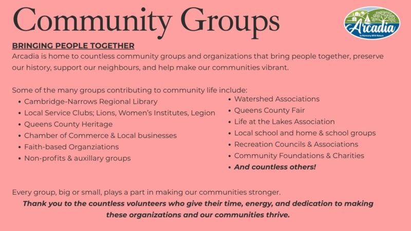 Day 4 of 7 | NB Municipality Week 2026 - Arcadia's Volunteers