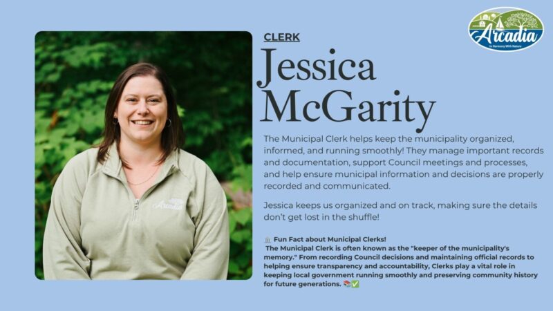 Day 5 of 7 | NB Municipality Week 2026 - Meet Arcadia's Staff