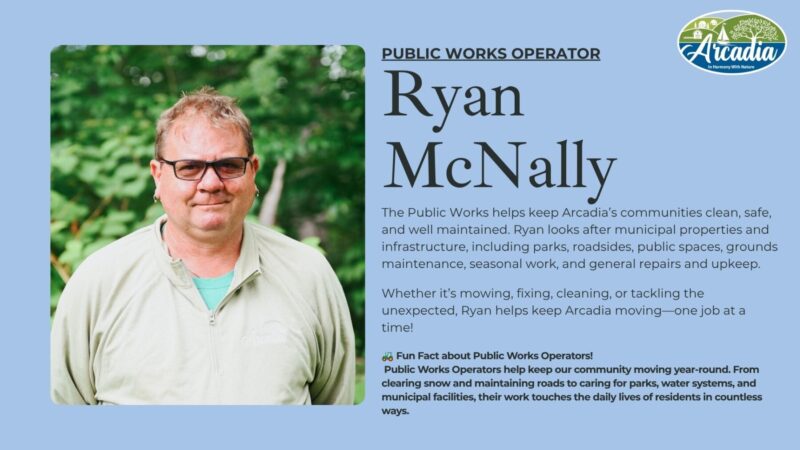 Day 5 of 7 | NB Municipality Week 2026 - Meet Arcadia's Staff